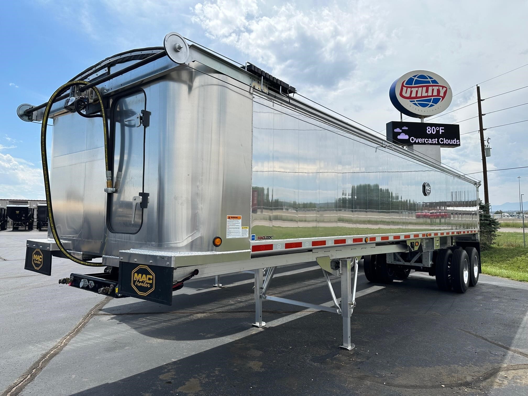 2024 MAC TRAILER MFG MVP HEAVY DUTY 35' ALUM END DUMP, DISC BRAKES, LIN