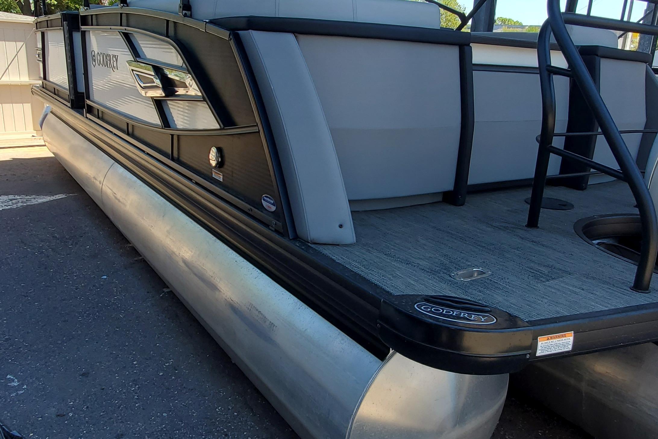 2023 GODFREY PONTOONS Aqua Patio 255 SBC Pontoon Power Boat For