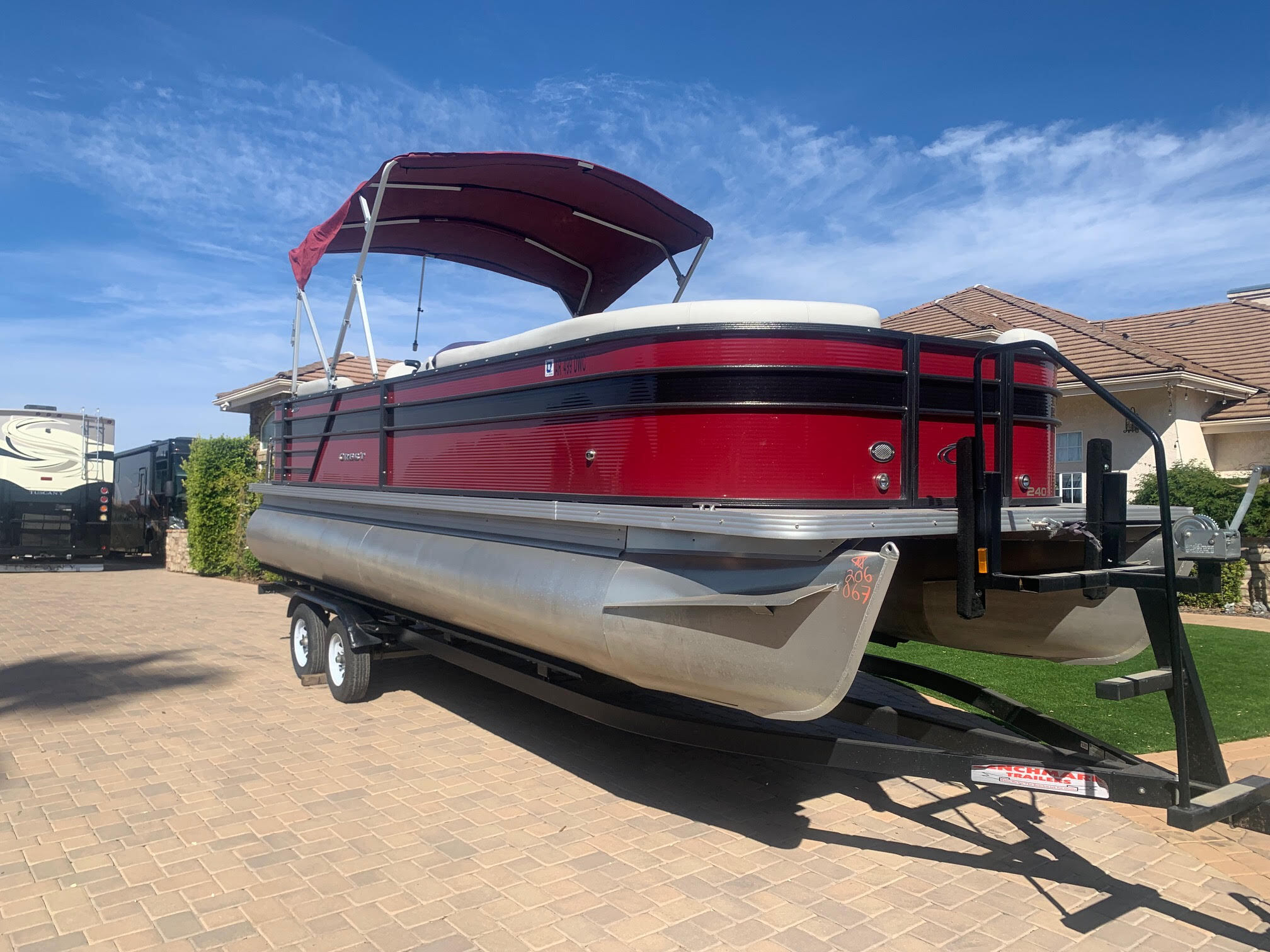 2021 CREST PONTOON BOATS 240L Classic Pontoon Power Boat For Sal...