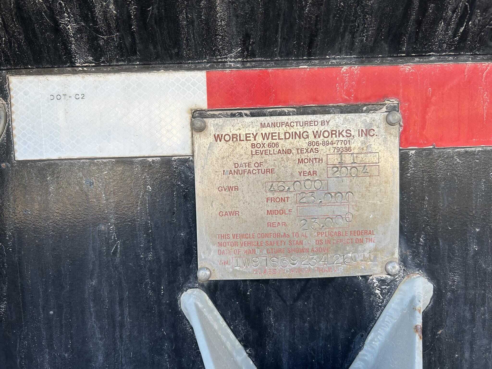 2004 Worley Welding Works 3 compartment chemical/ acid