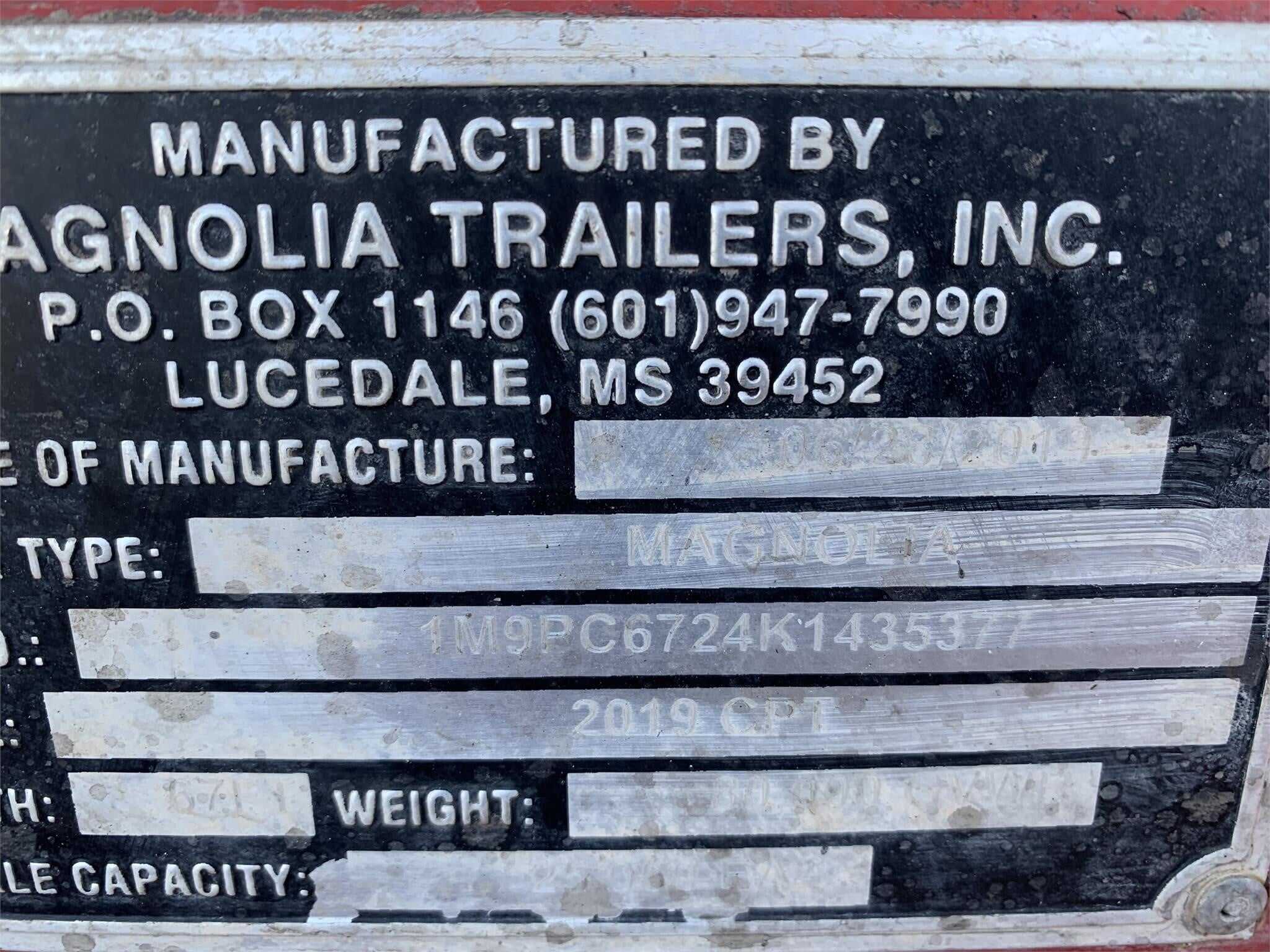 2019 Magnolia stretch pole trailer