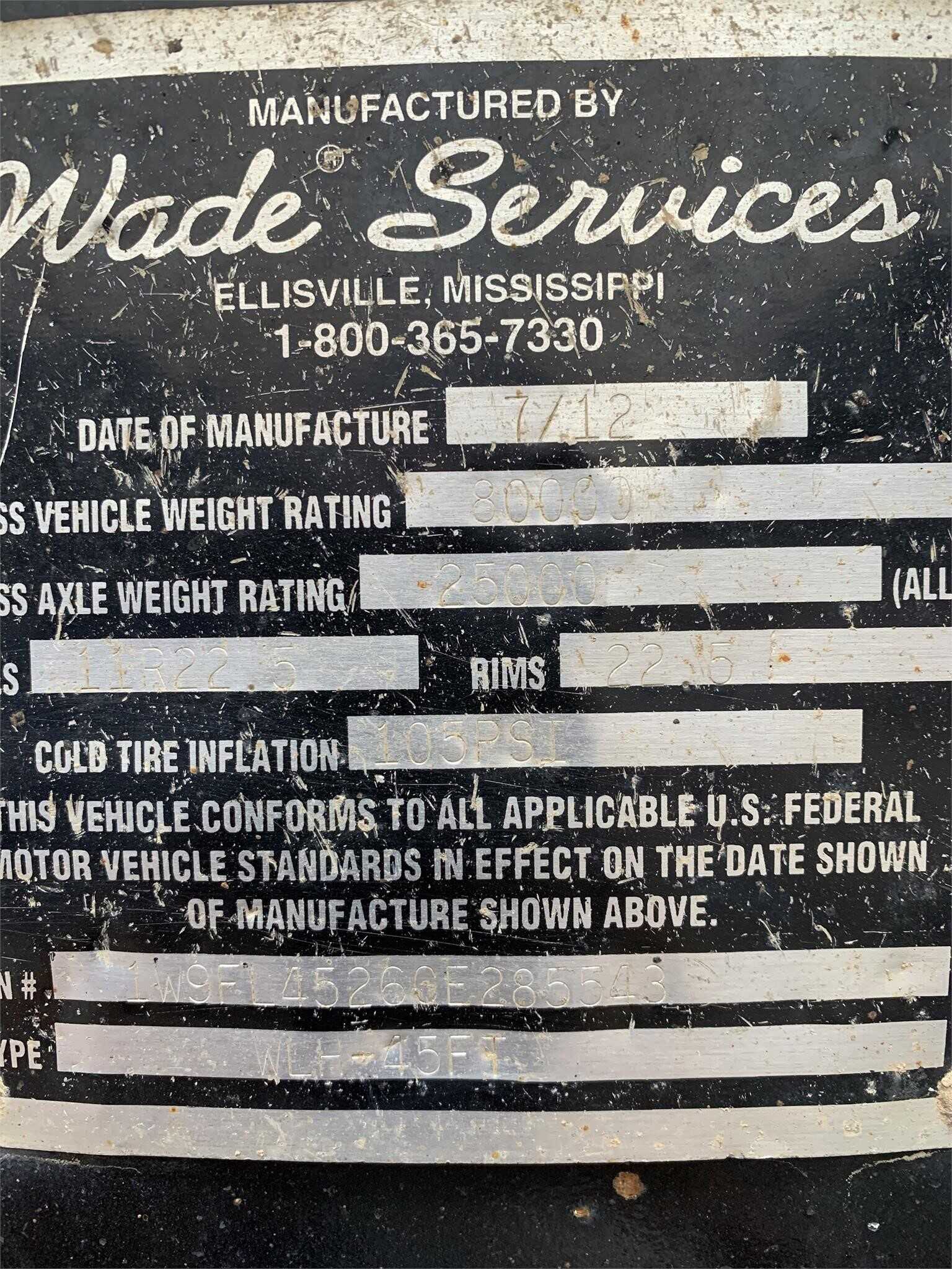 2012 Wade 45 ft chicken coop hauler