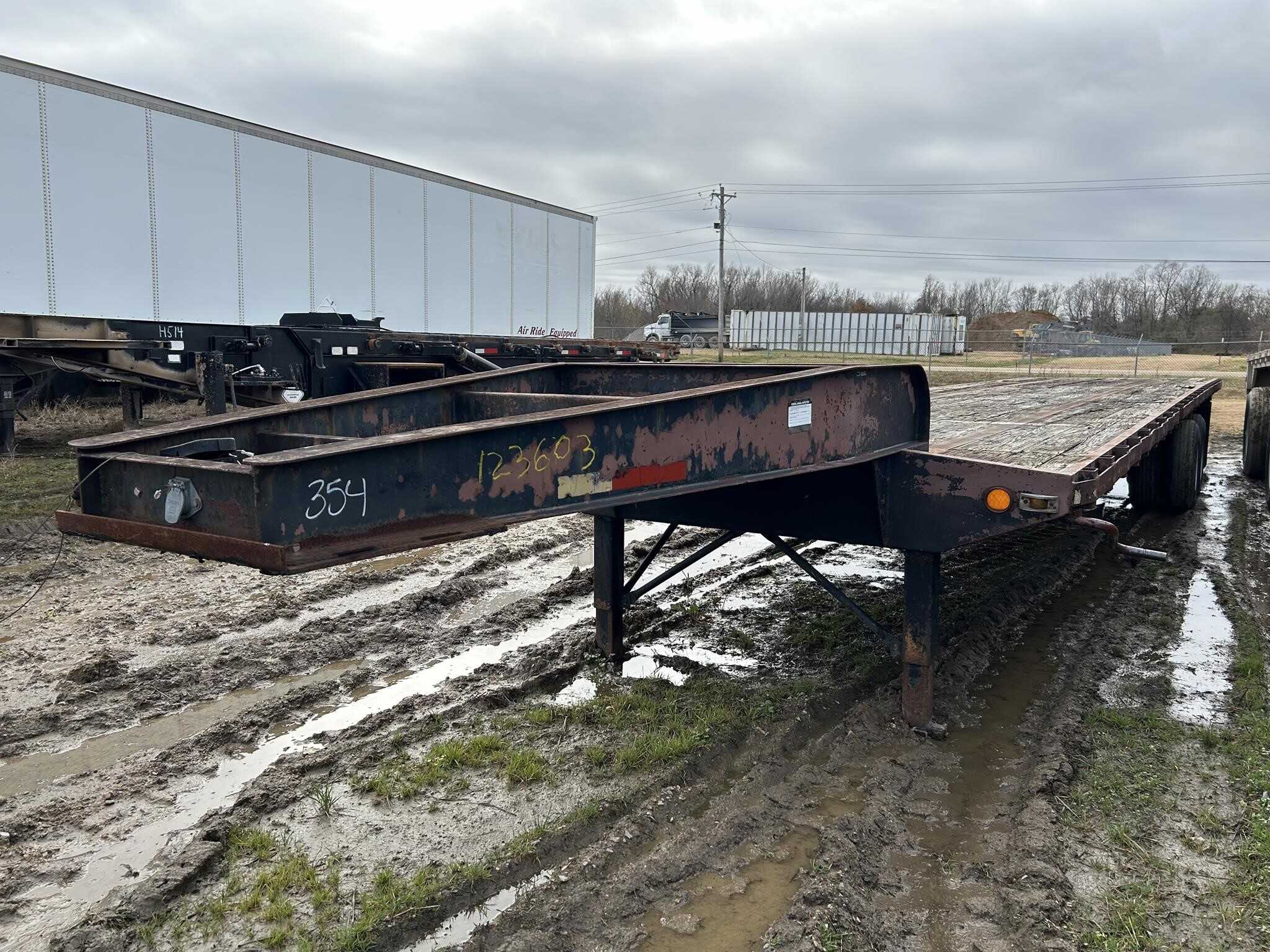 2000 Shop Built 45 ft flat bed