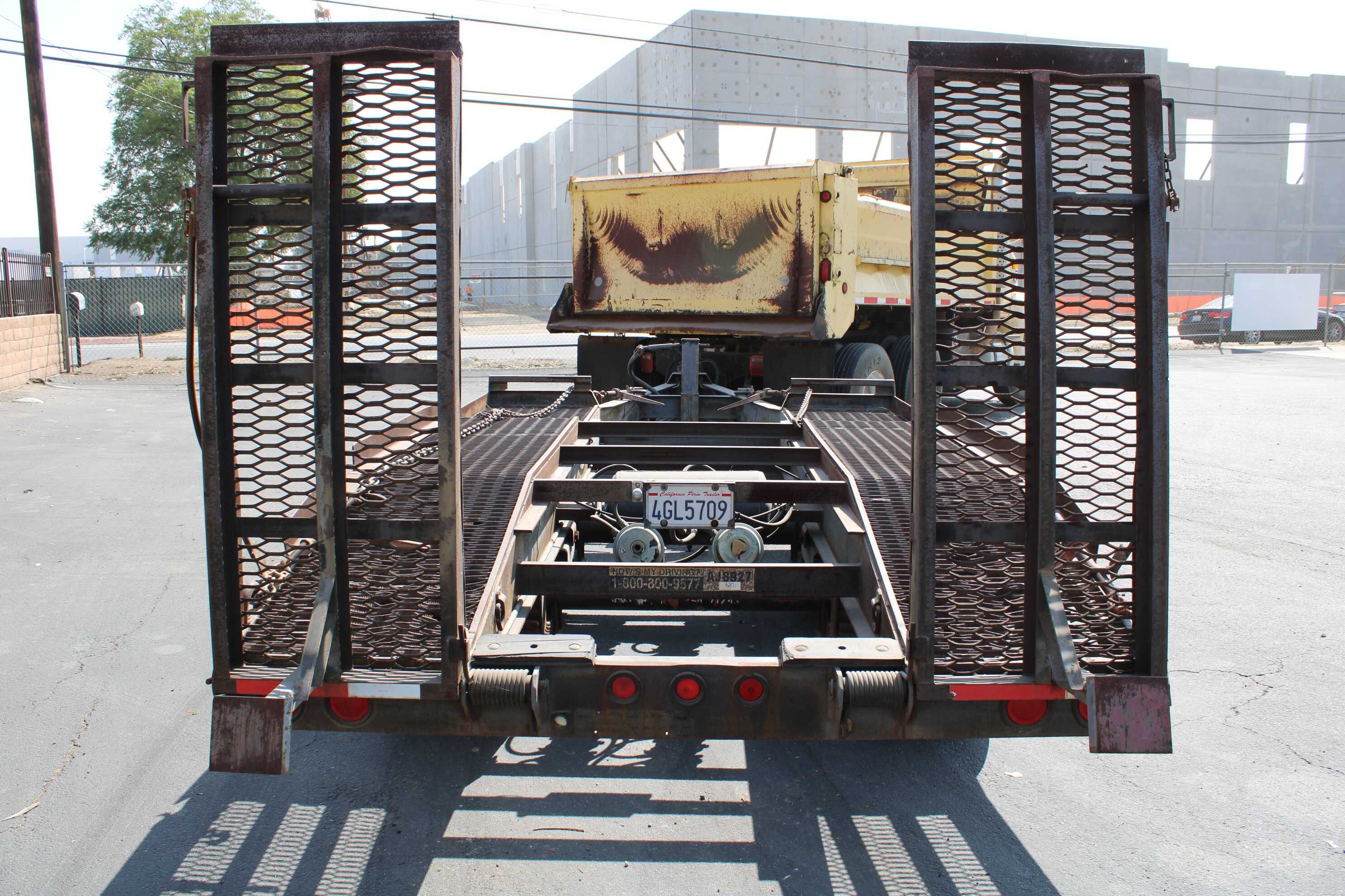 1997 Walton 13 ft. heavy haul forklift equipment trailer