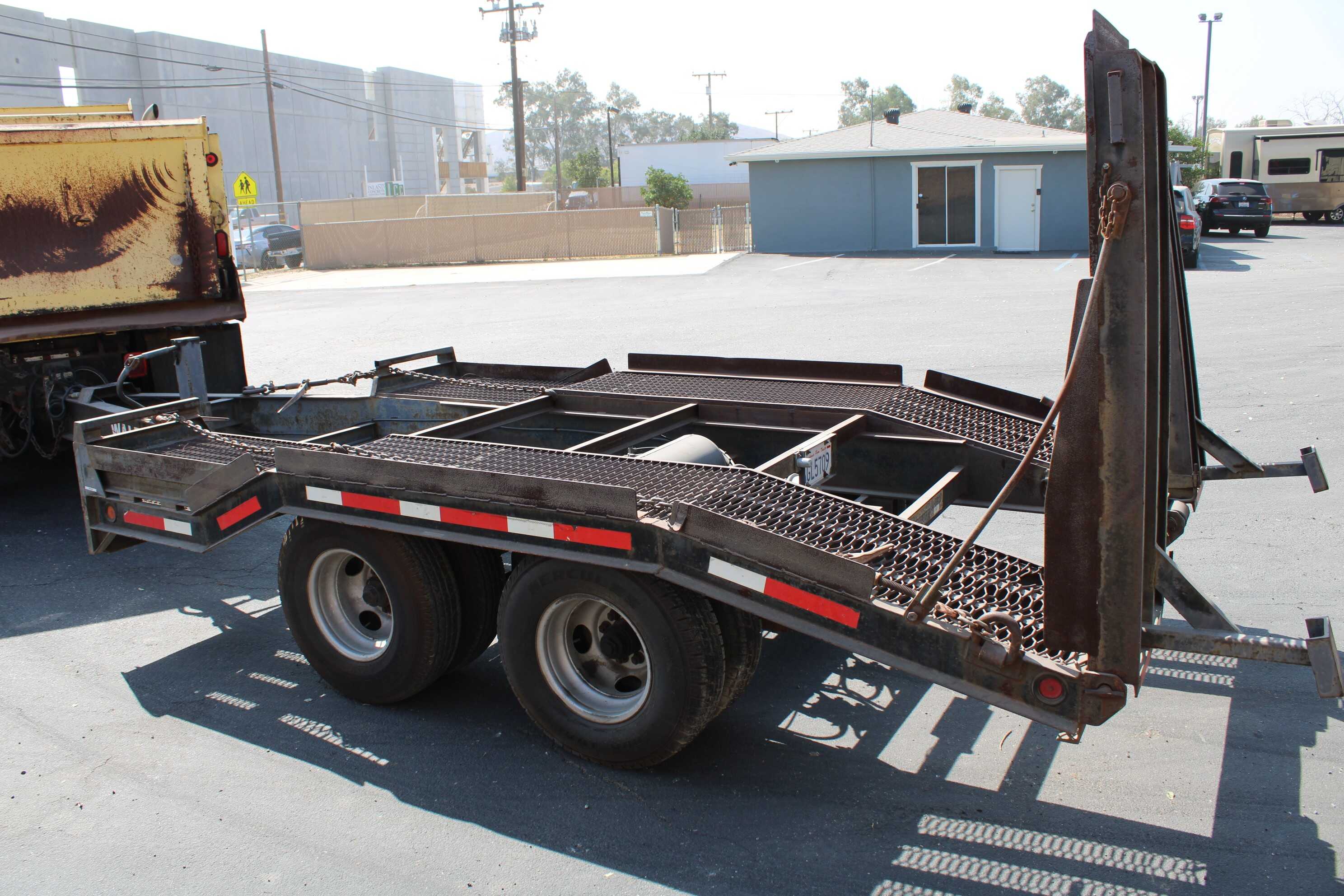 1997 Walton 13 ft. heavy haul forklift equipment trailer
