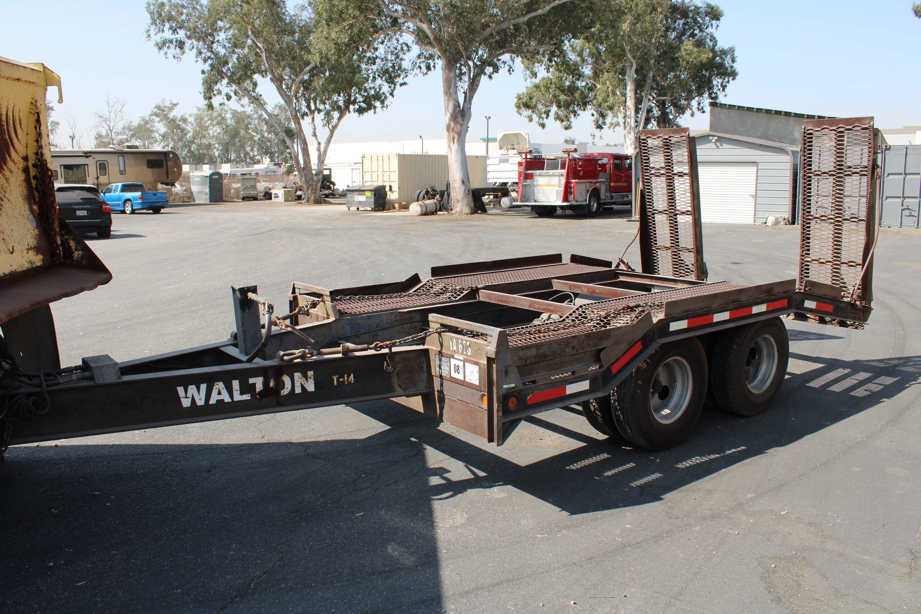 1997 Walton 13 ft. heavy haul forklift equipment trailer