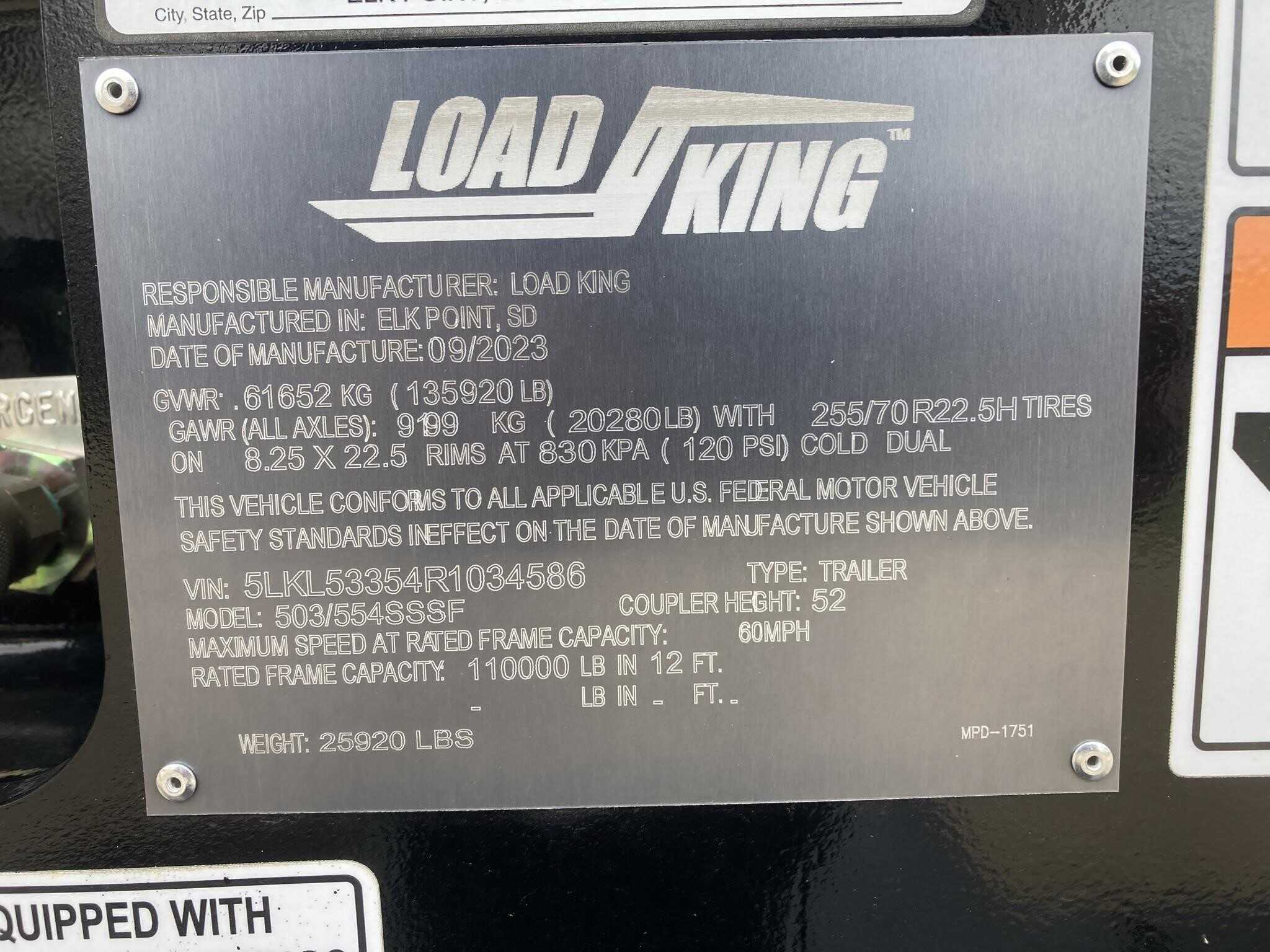 2024 Load King 503/554sssf