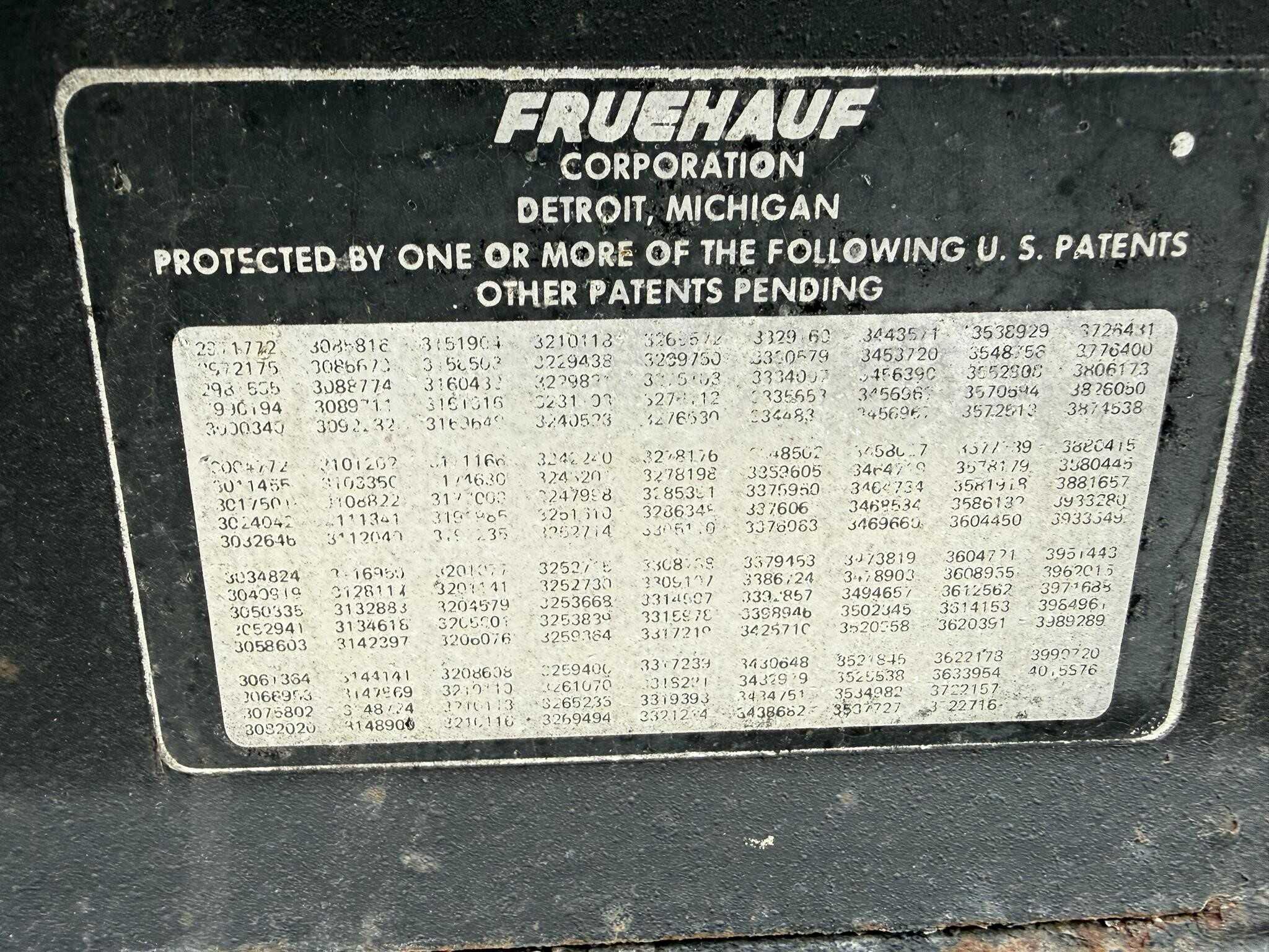 1981 Fruehauf 7000gal