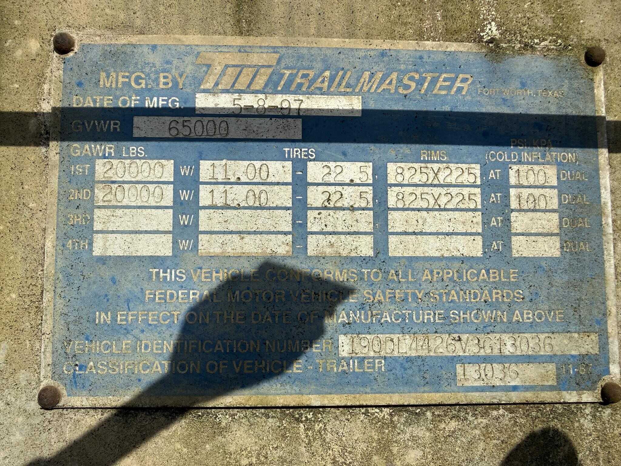 1997 Gulf Stream 8400 gallon