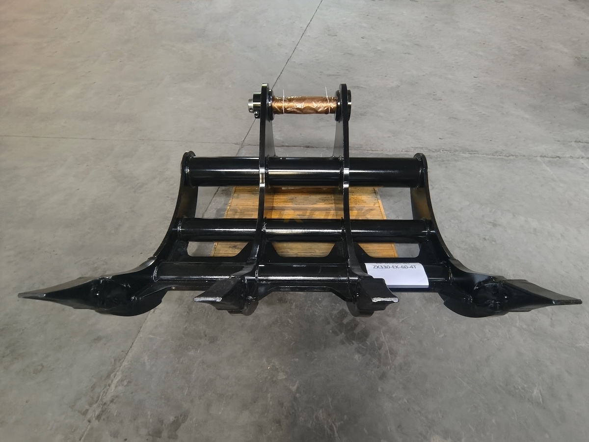 Resin Pin Rake New JOHN DEERE Excavator Rake for JD 330 60in, 2 x 100mm Pins Rake ...