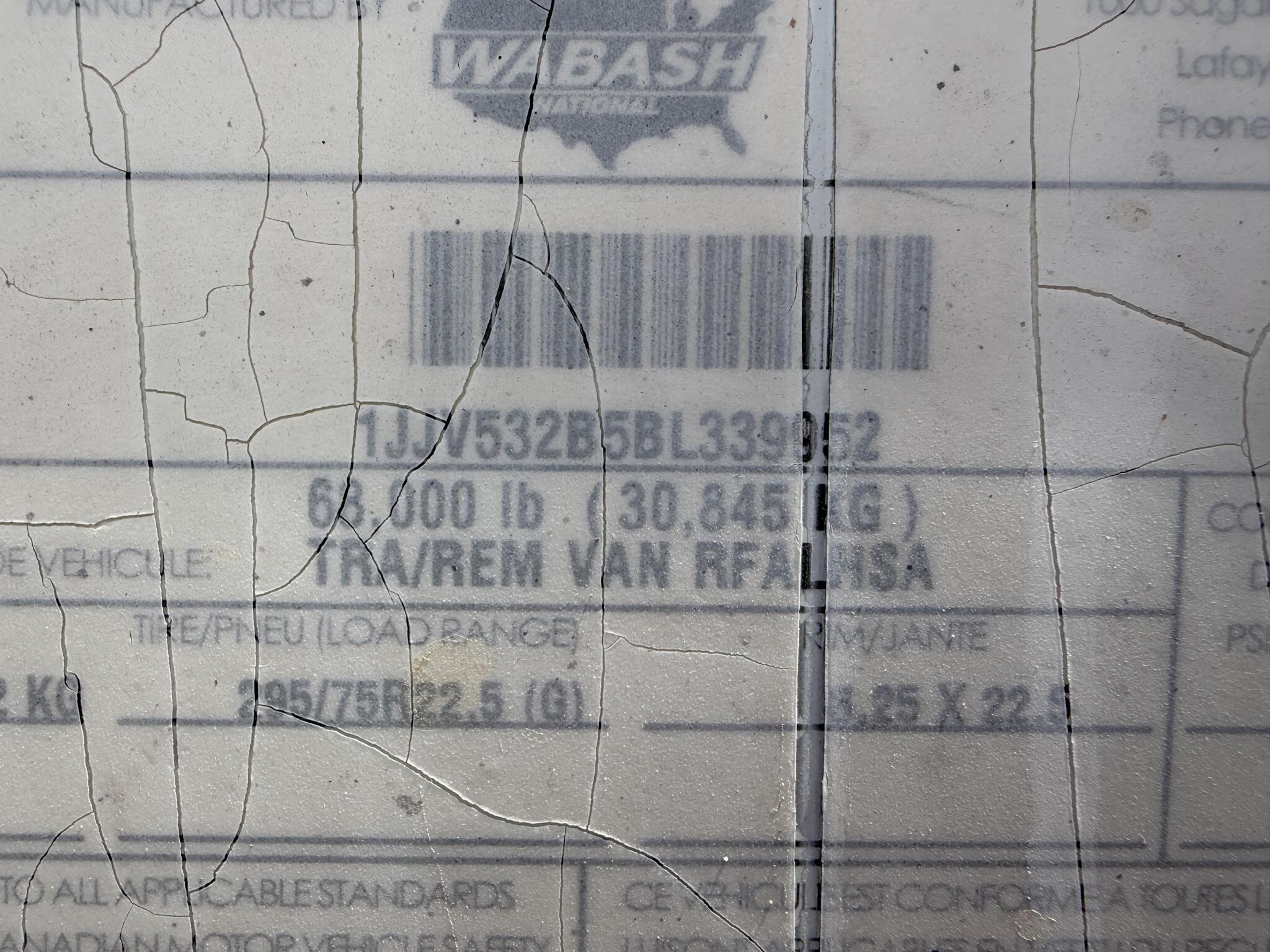 2011 Wabash 53 ft reefer
