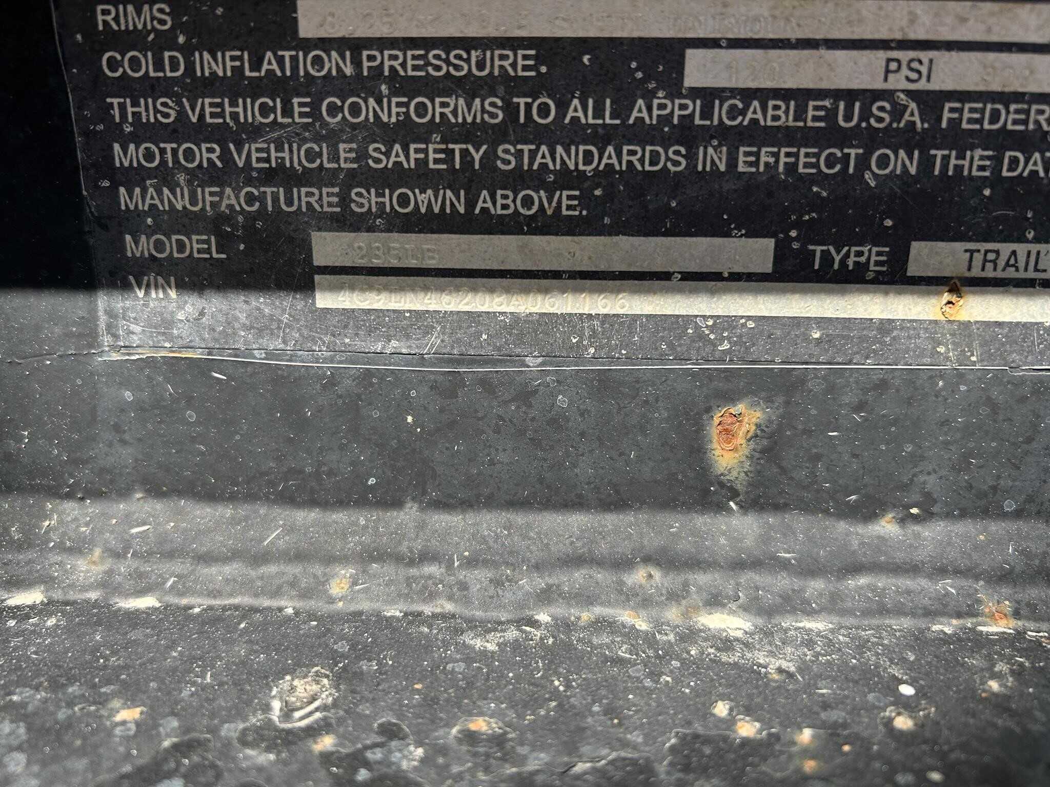 2008 Nuttall roll tail flat deck