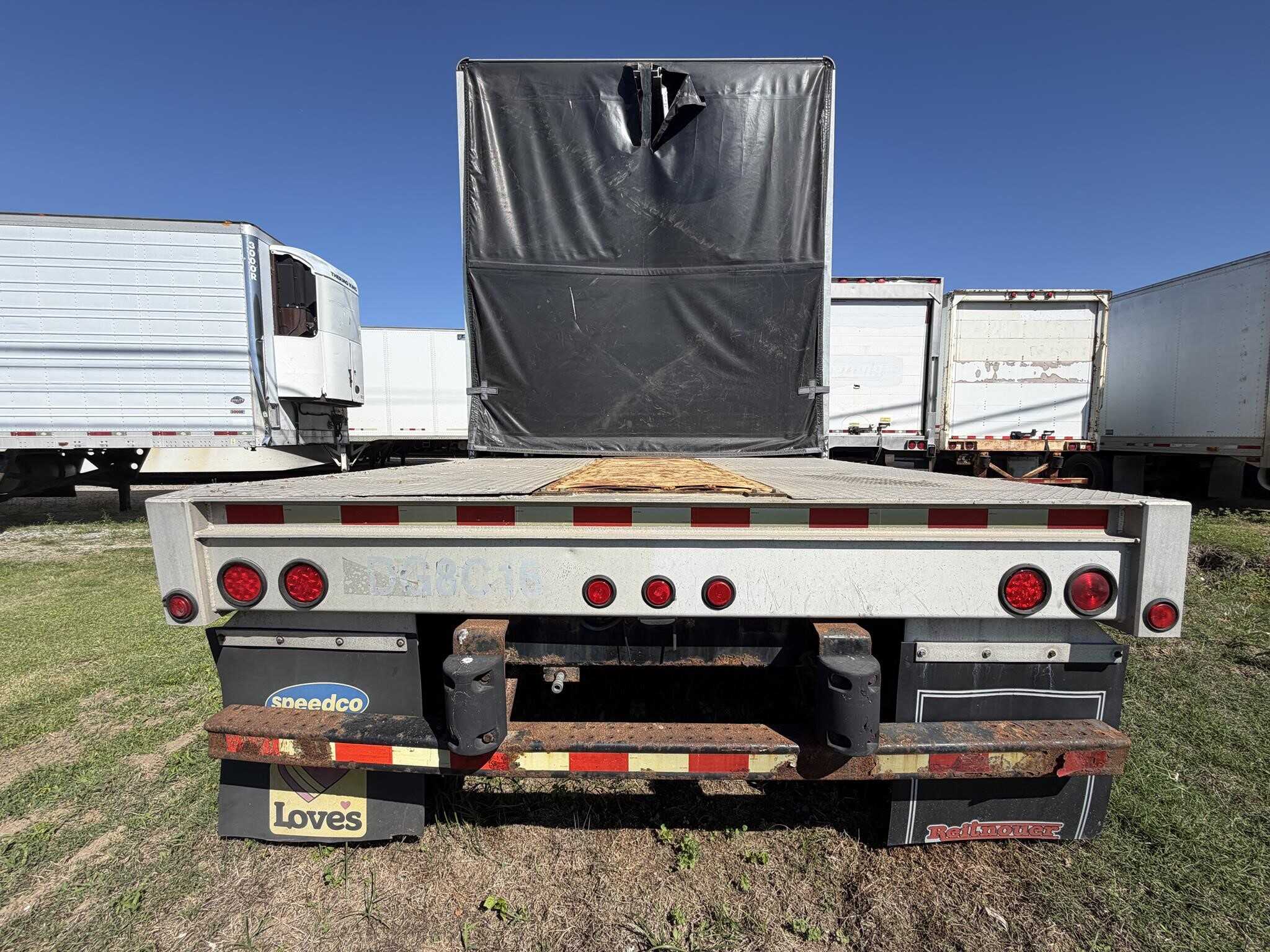 2008 Manac 45 ft glass rack